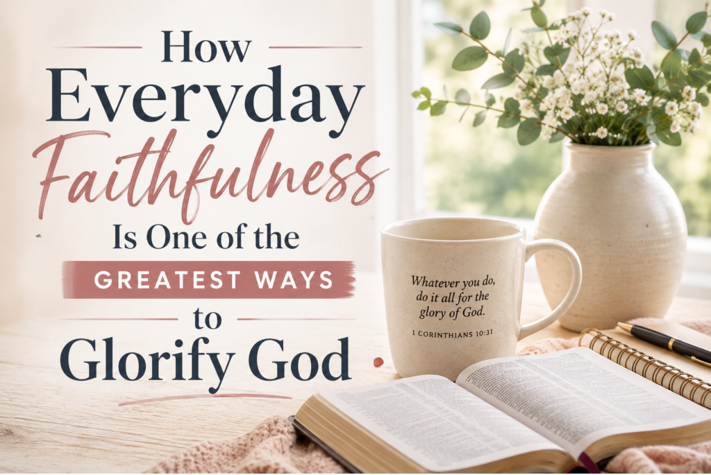 How Everyday Faithfulness is One of the Greatest Ways to Glorify God