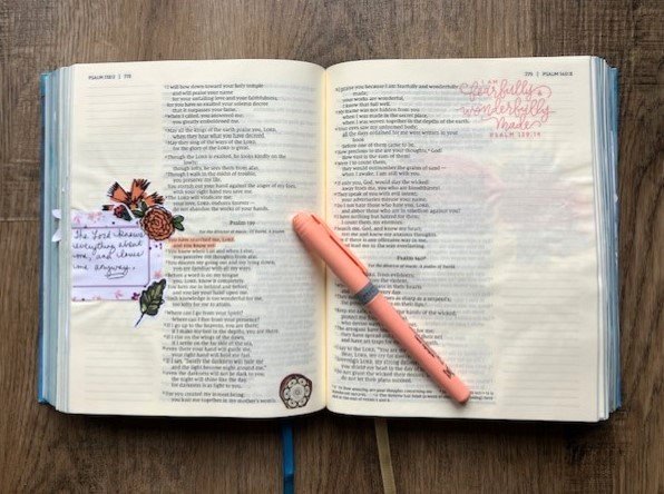 He love me anyway - Bible Journaling Entry