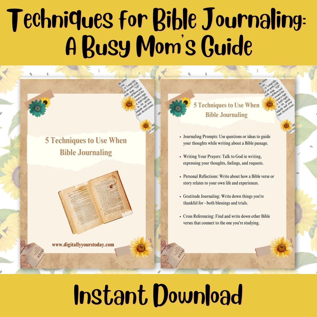 5 Techniques for Bible Journaling 
