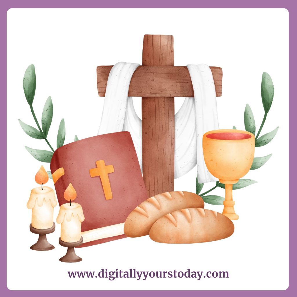 Watercolor Bible with Other Christian Elements