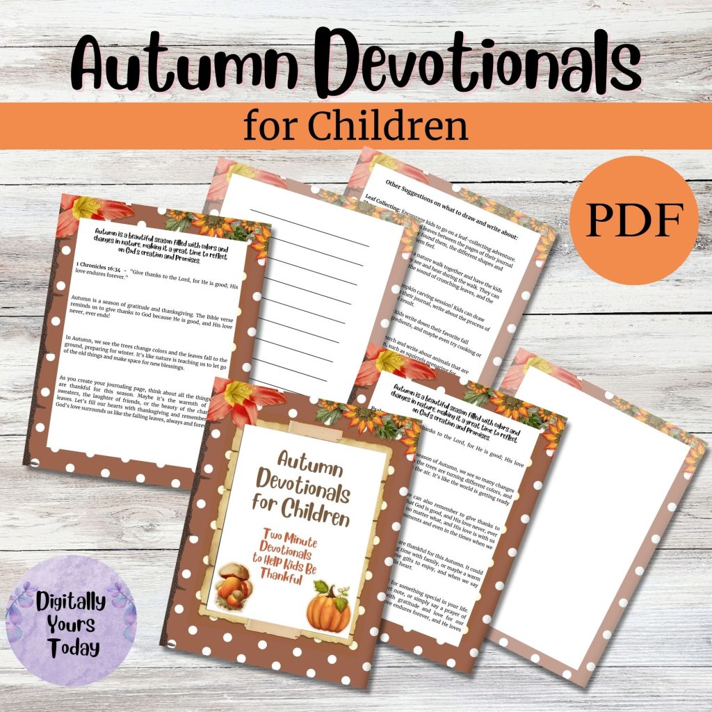 Autumn Devotionals for Children