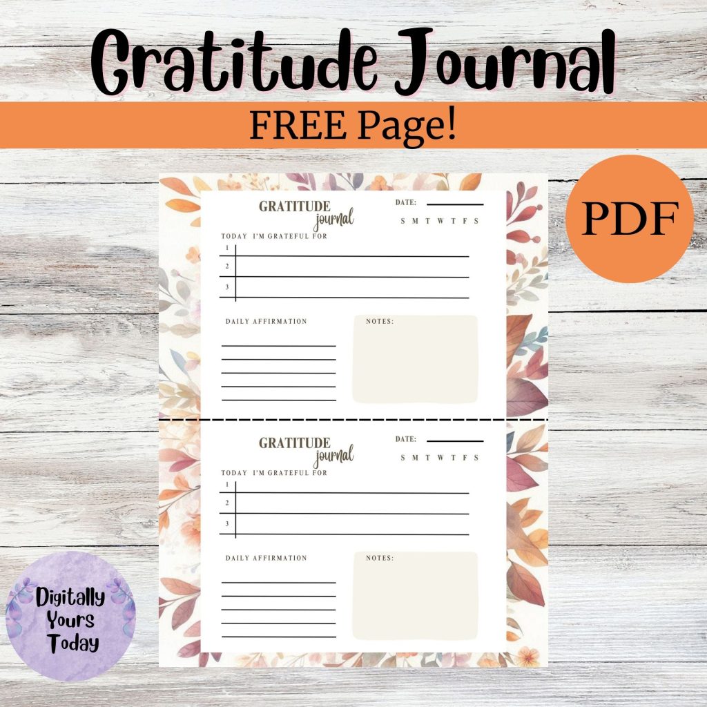 Free Gratitude Journal