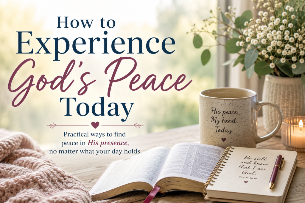 How to Experience God's Peace Today