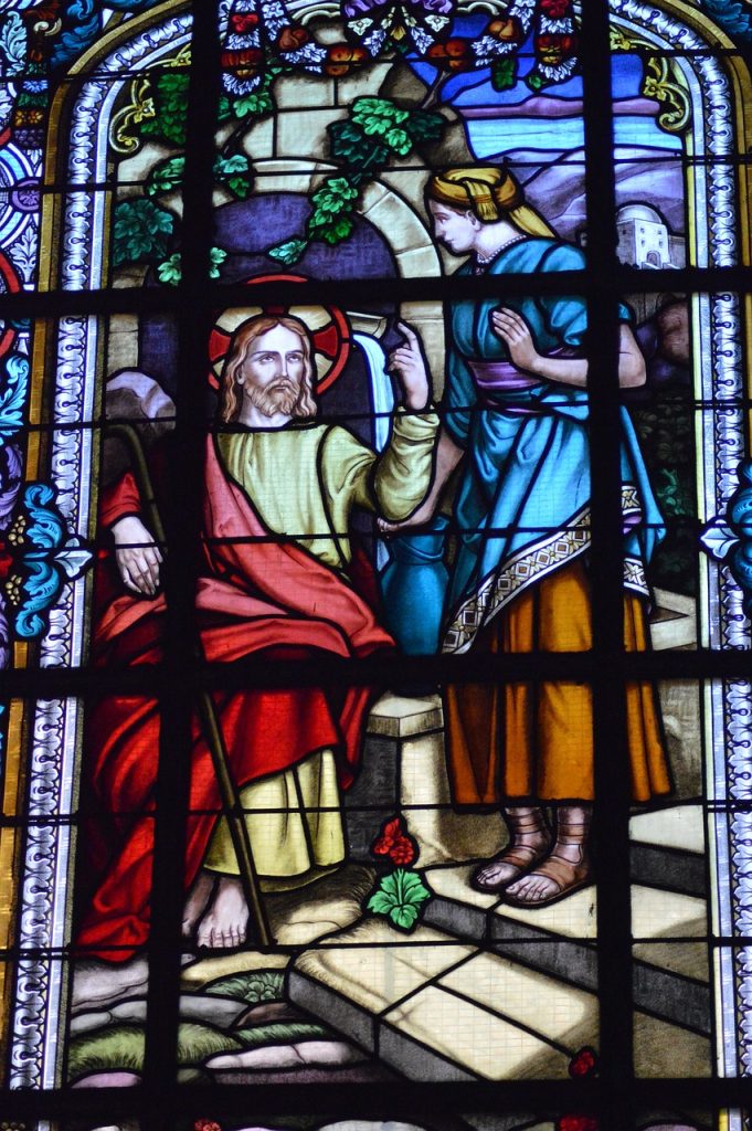 stained glass, window, art, religion, church, catholic, jesus