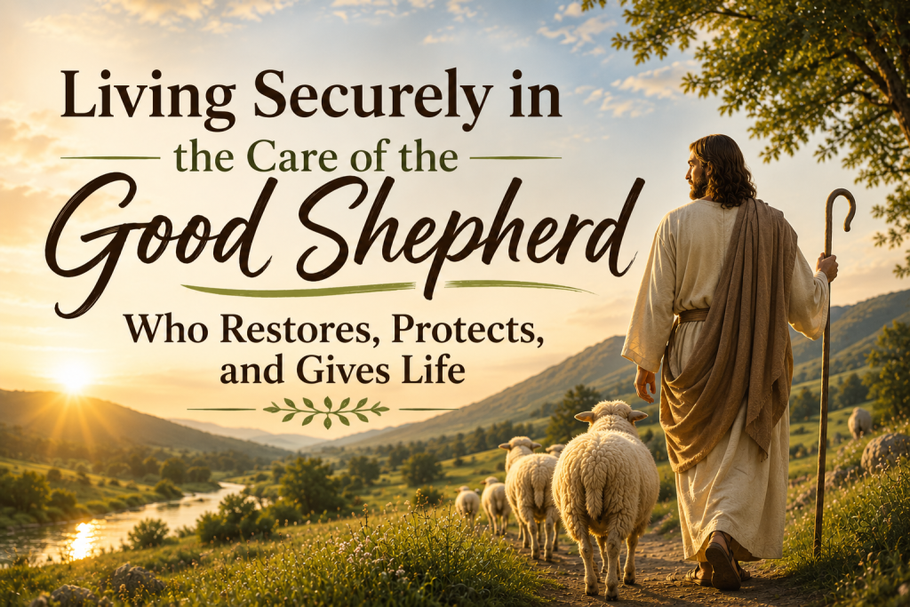 Living Securely in the Care of the Good Shepherd Who Restores, Protects, and Gives Life