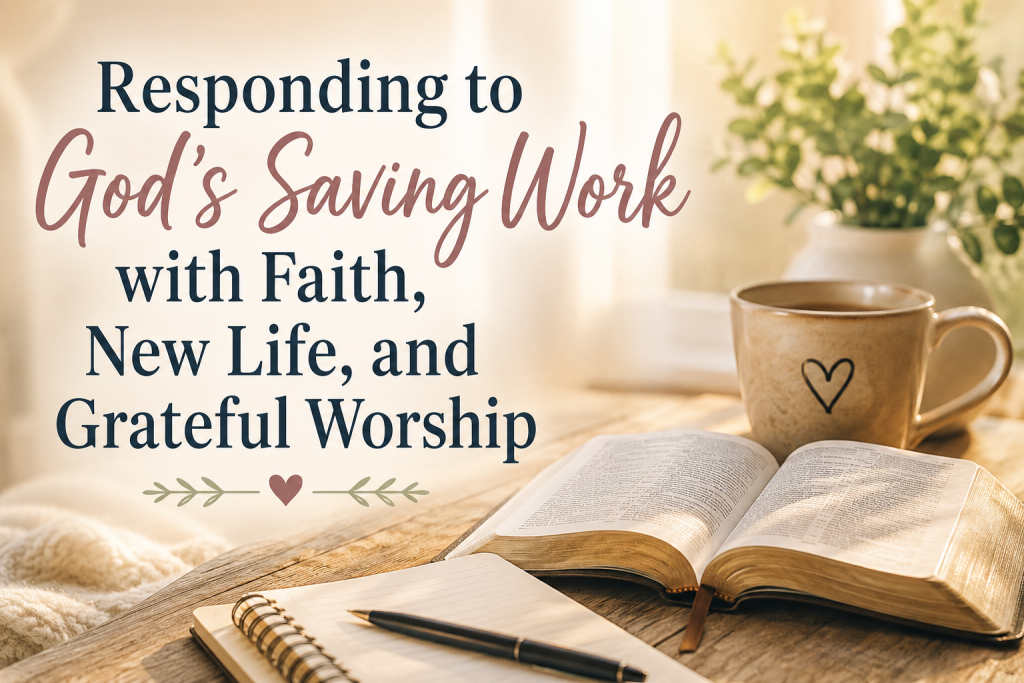 Responding to God' Saving Work with Faith, New Life and Grateful Worship